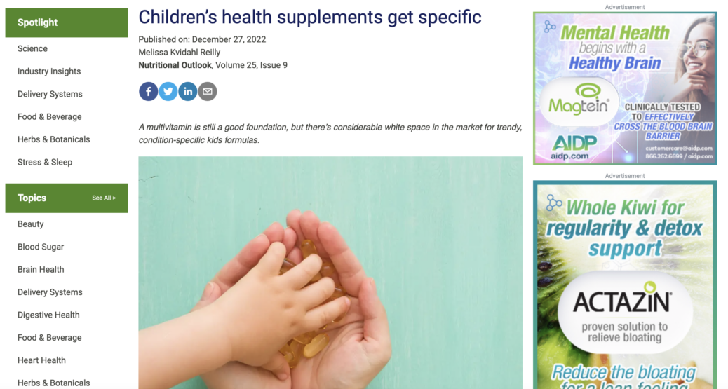 children health supplements