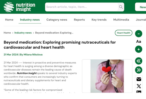 Beyond medication: Exploring promising nutraceuticals for cardiovascular and heart health