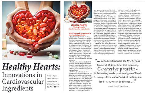 Healthy Hearts: Innovations in Cardiovascular Ingredients