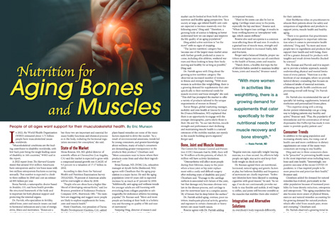 Nutrition for Aging Bones and Muscles